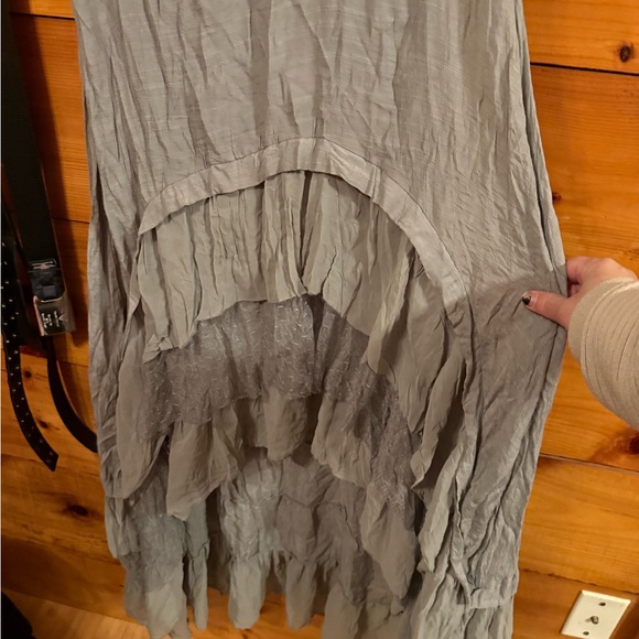 A’reve from Anthropologie layered ruffle hem sleeveless dress - Picture 3 of 7